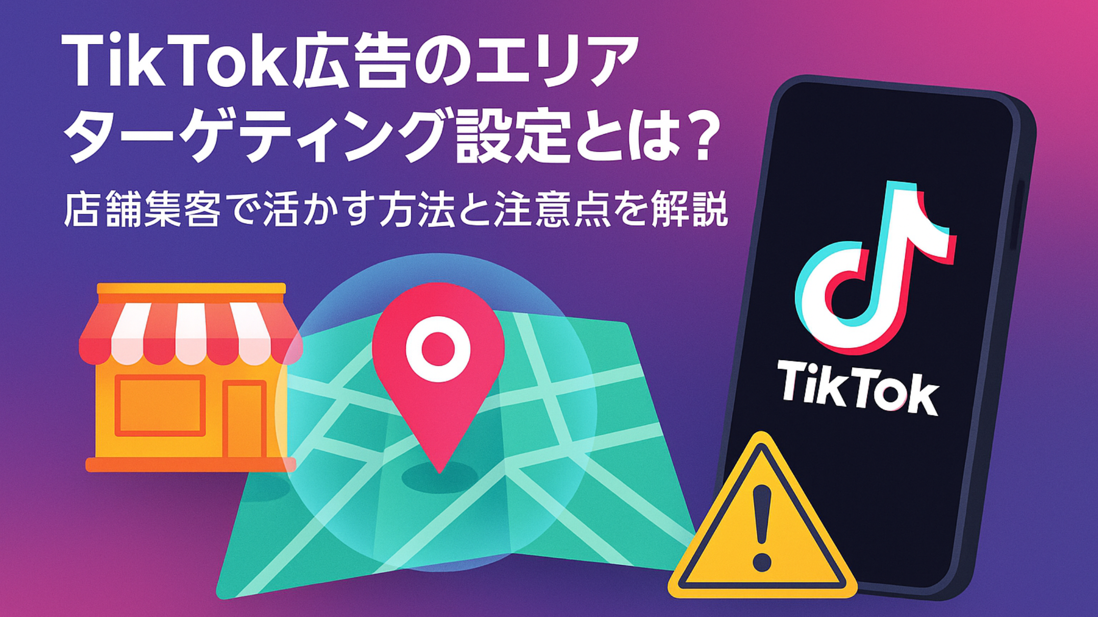 TikTok広告のエリアターゲティング設定とは？店舗集客で活かす方法と注意点を解説！