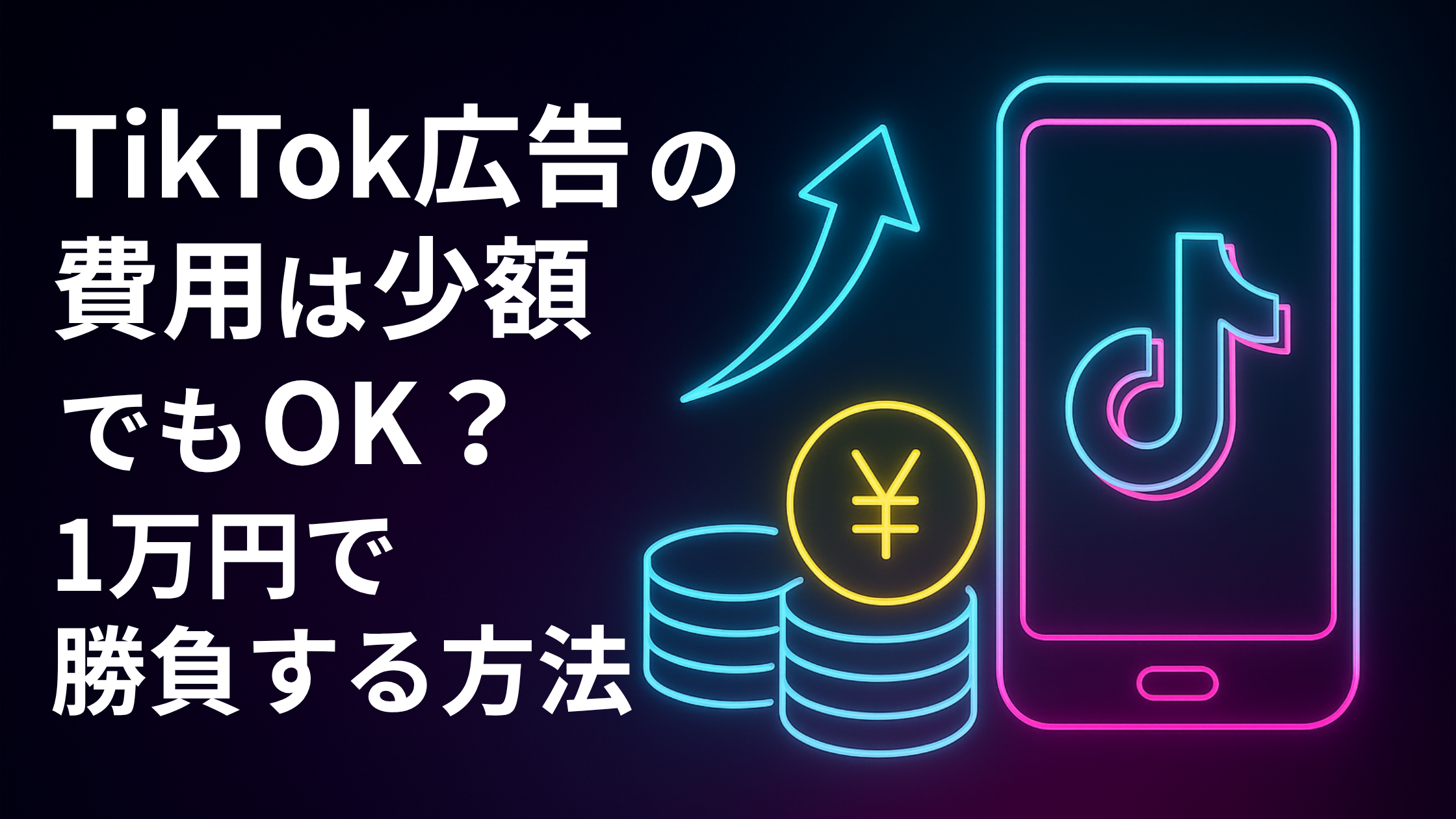 TikTok広告の費用は少額でもOK？1万円で勝負する方法